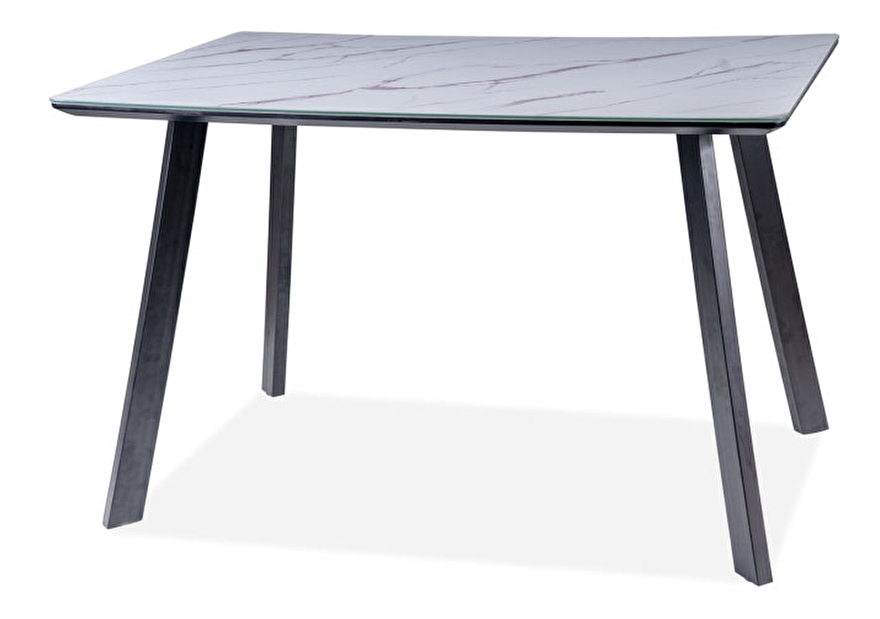 Jedálenský stôl 120 cm Sherly (čierna) (pre 4 osoby)