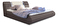 Manželská posteľ 180 cm Fabio (hnedá + krémová) (s roštom a úl. priestorom)