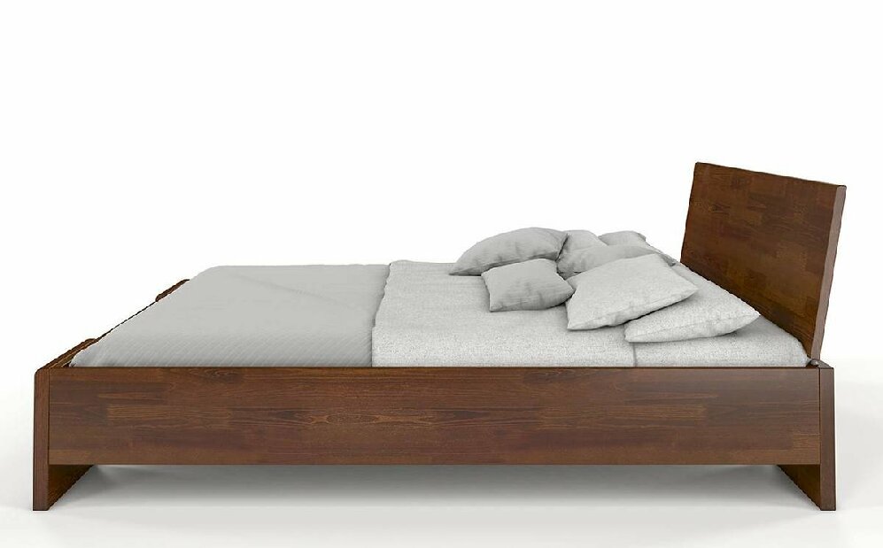 Manželská posteľ 200 cm Naturlig Blomst High (borovica) (s roštom)