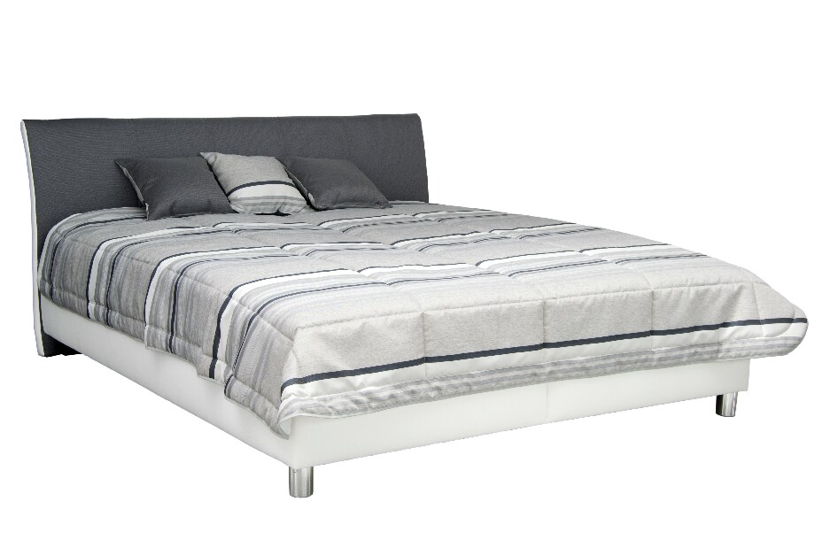 Manželská posteľ 160 cm Blanár Columbia (biela) (s roštom a matracom IVANA)