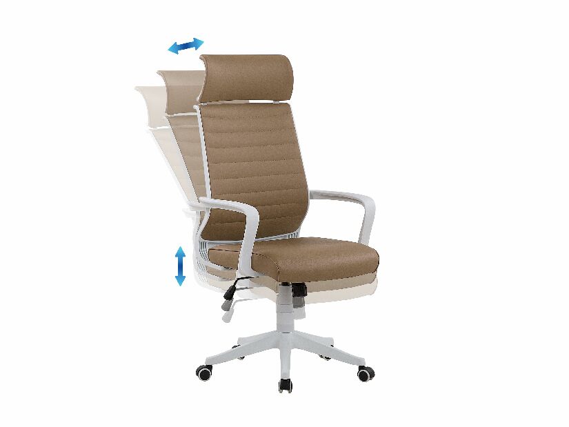 Kancelárska stolička LORD (polyester) (hnedá) *bazár