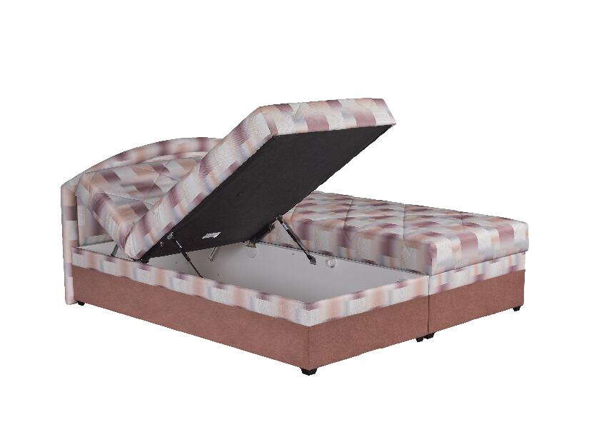 Manželská posteľ 160 cm Blanár Karolína (vzor City Limits 7) (s roštom a matracom Alena)