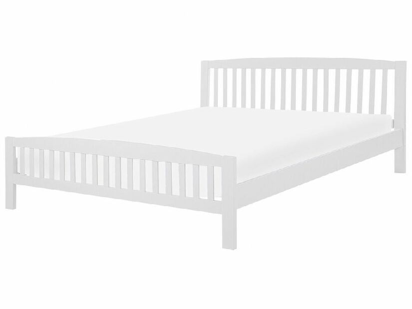 Manželská posteľ 180 cm CASTLE (s roštom) (biela)