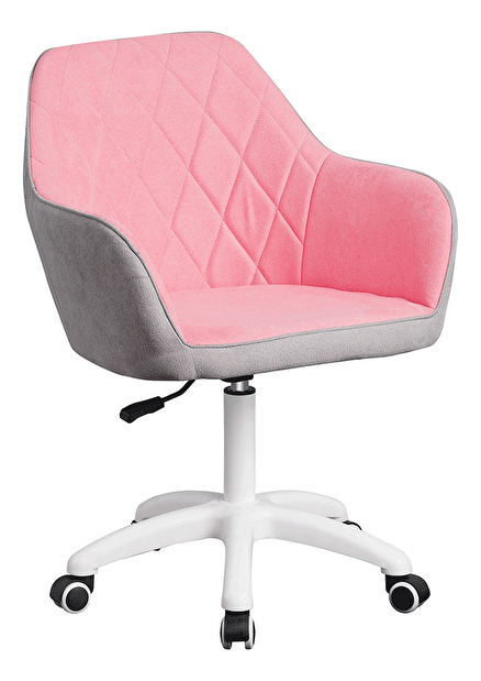 Kancelárska stolička Senta (ružová + sivá)