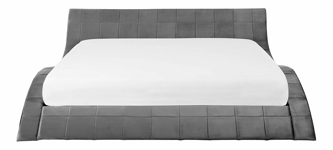 Manželská posteľ 180 cm VICHA 2 (s roštom) (sivá)