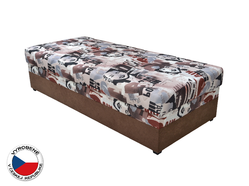 Jednolôžková posteľ (váľanda) 90 cm Blanár Evelina (vzor News 08) (s roštom a matracom)