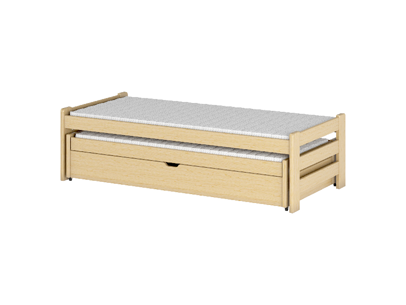 Detská posteľ 80 x 180 cm ANISSA (s roštom a úl. priestorom) (borovica)