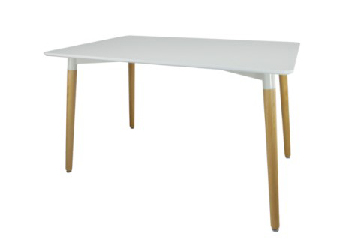 Jedálenský stôl Molly S (biela + prírodná) *výpredaj