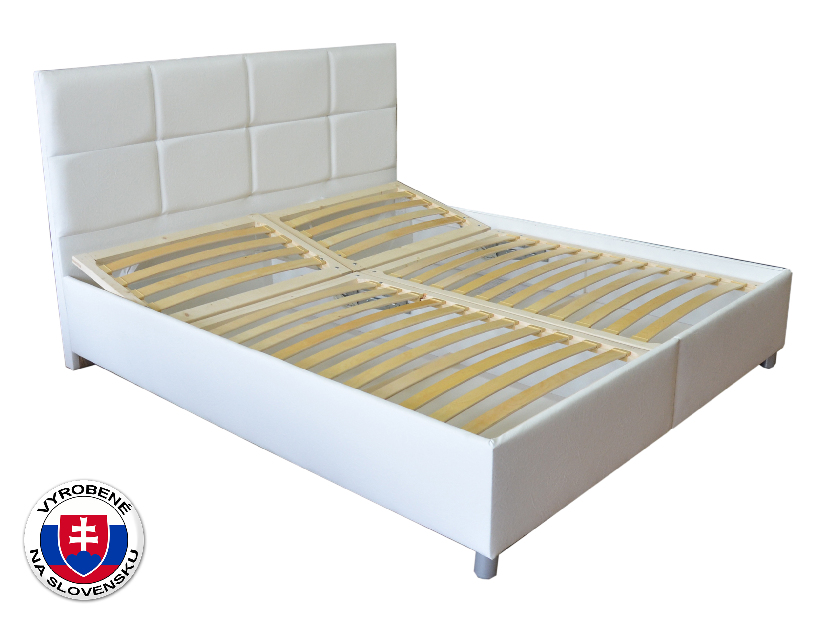 Manželská posteľ 180 cm Albatros (biela) (s roštami, bez matracov) *výpredaj