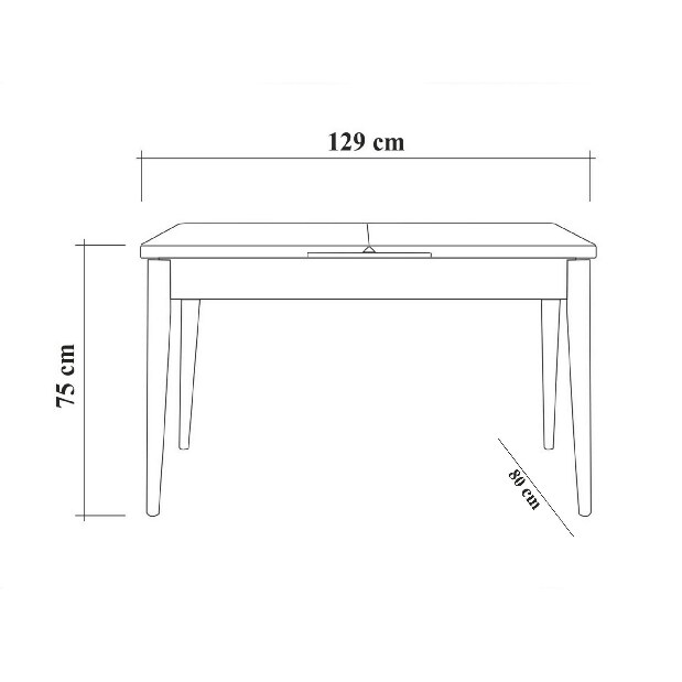 Rozkladací jedálenský stôl s 2 stoličkami a lavicou Vlasta (orech + antracit)