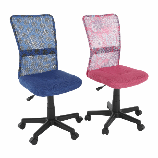 Detská otočná stolička Gofry (ružová) *výpredaj