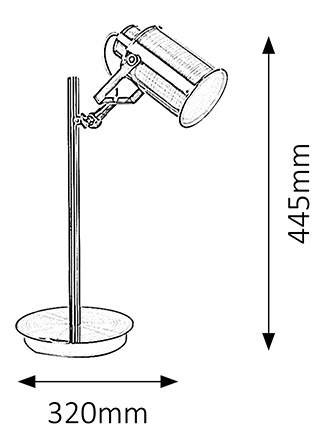 Stolová lampa Peter 5986 (antická bronzová)