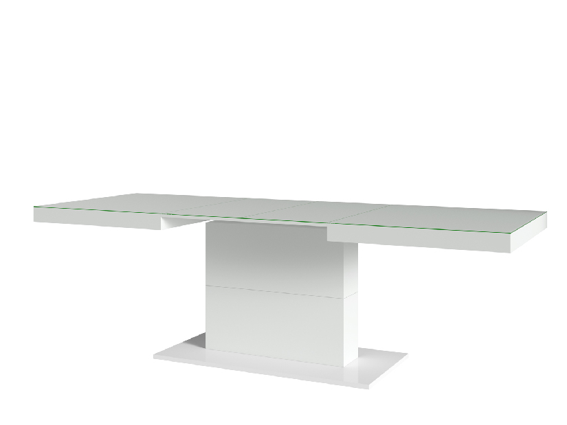 Jedálenský stôl Tashia Typ 81 (pre 6 až 8 osôb) (biela + vysoký lesk biely)
