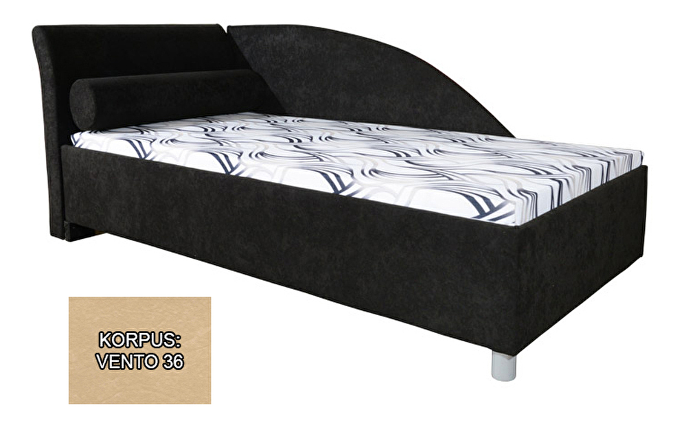 Jednolôžková posteľ (váľanda) 90 cm Perla Plus (s roštami, bez matracov) (L) *bazár