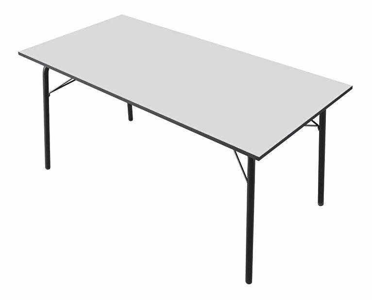 Jedálenský stôl 160 MALAK (biela + čierna) (pre 6-8 osôb)