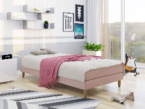 Jednolôžková posteľ 120 cm Mac 1 (ružová) (s matracom)