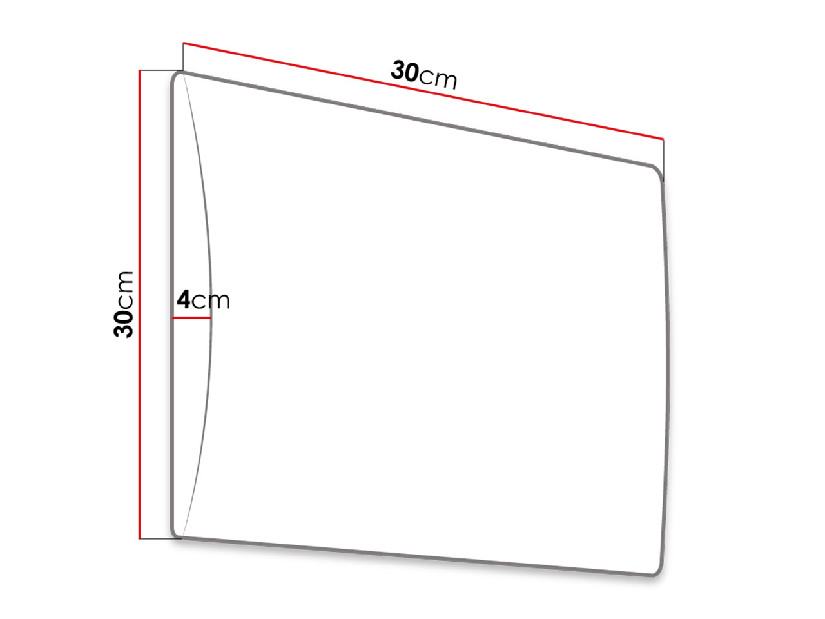 Čalúnený panel (3 ks) Pag Pik 30x30 cm *výpredaj