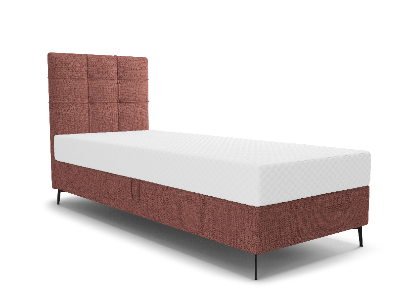 Jednolôžková posteľ 90 cm Infernus Bonell (terakota) (s roštom, bez úl. priestoru)