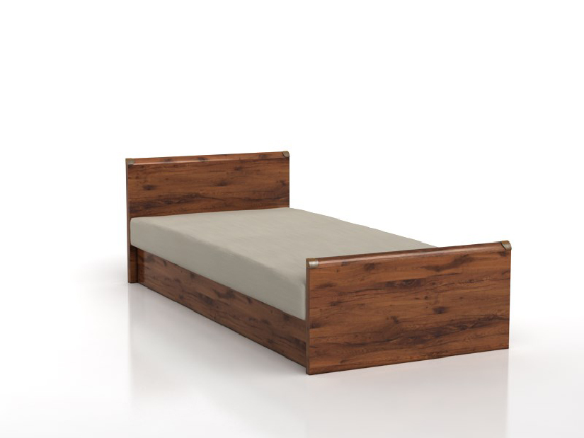Jednolôžková posteľ 90 cm BRW INDIANA JLOZ 90 (Dub sutter)