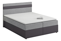 Manželská posteľ  Boxspring 180x200 cm Mimosa (s roštom a matracom) (tmavosivá + sivá)