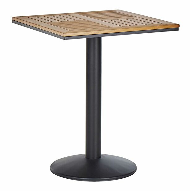 Záhradný stôl Pali (svetlé drevo + čierna)