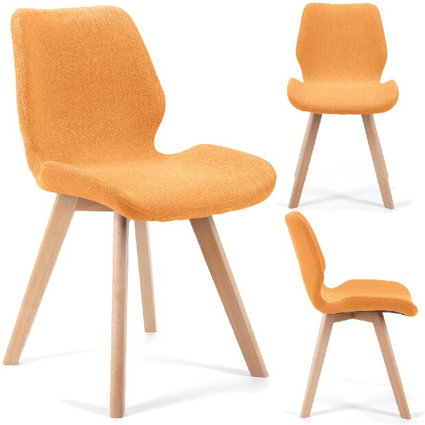 Jedálenská stolička Sivan (oranžová) (4ks)