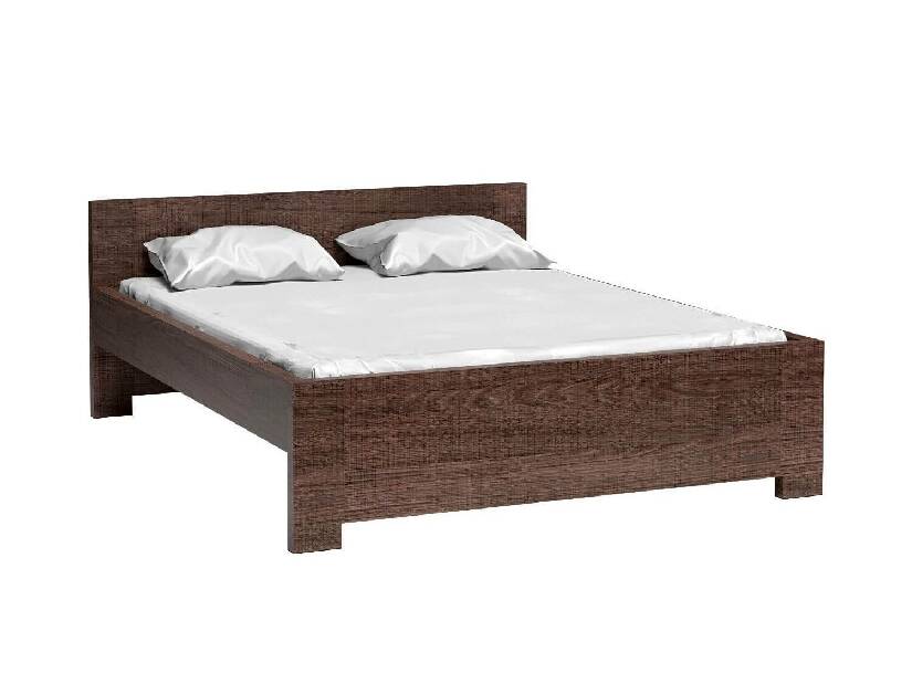Manželská posteľ 160 cm Vega 19 (s roštom) (dub santana tmavý)