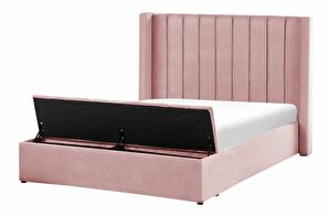 Manželská posteľ 140 cm Noya (ružová)