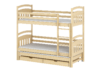 Detská posteľ 80 x 180 cm ANIE (s roštom a úl. priestorom) (borovica)