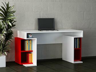 PC stolík Moulin (biela + červená)