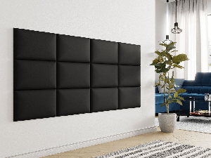 Čalúnený nástenný panel Pazara 50x30 (ekokoža soft 011 (čierna)
