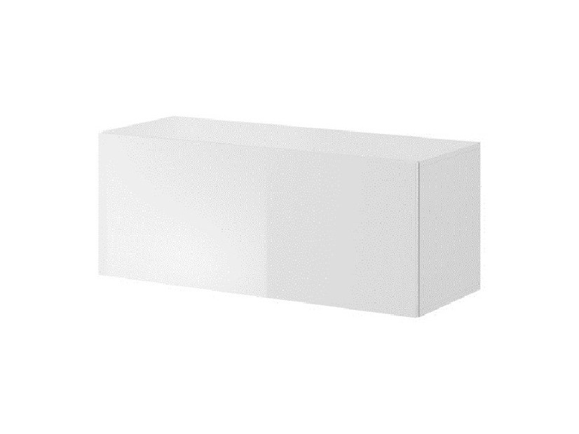 TV stolík/skrinka Viktor 01 (biela + biely lesk)
