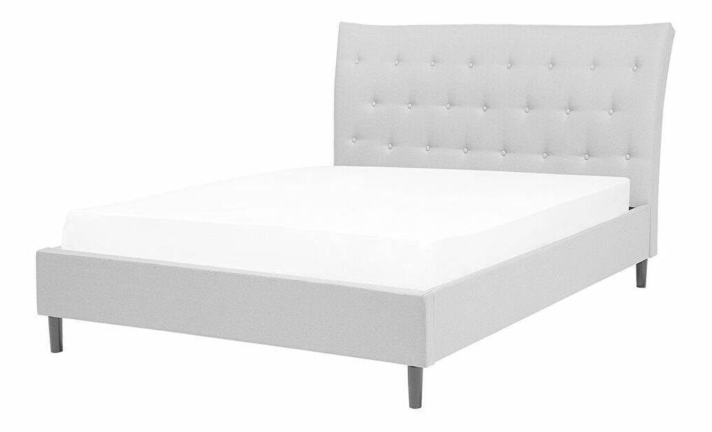 Manželská posteľ 140 cm SANTORI (s roštom) (sivá)