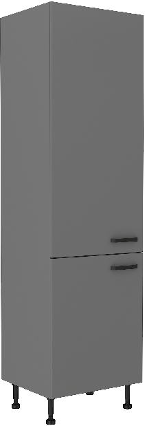 Potravinová vstavaná skriňa na chladničku Nesia 60 LO-215 2F (Antracit)