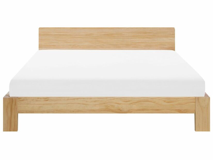 Manželská posteľ 180 cm ROYAL (s roštom) (svetlé drevo)