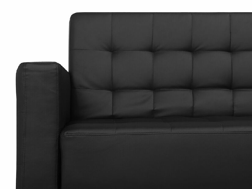 Rohová sedačka Aberlady 4 (čierna) (s taburetkou) (L)