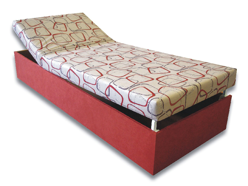 Jednolôžková posteľ (váľanda) 80 cm Darcy (Tehlová 41 + Dodo 1008) *výpredaj