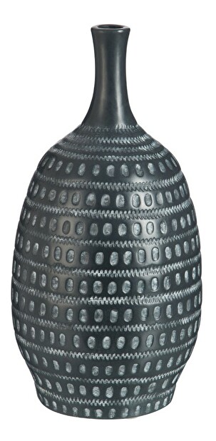 Dekoračná váza Jolipa Concrete Cognac (21x21x42cm) (Čierna)