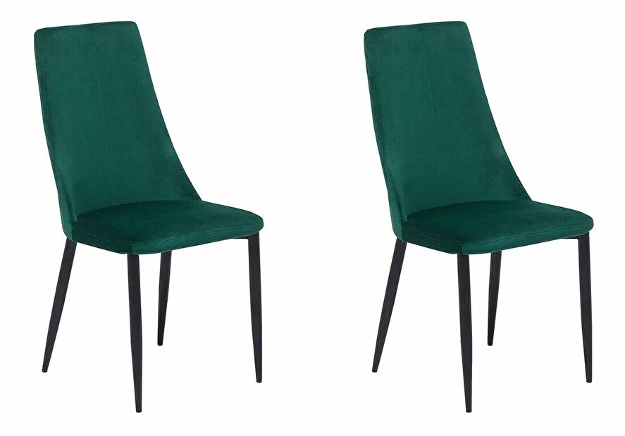 Set 2ks. jedálenských stoličiek Clenot (smaragdová)