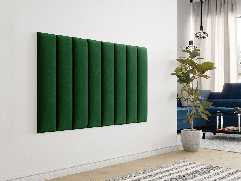 Set 2 ks čalúnených panelov Pag 80x20 cm (zelená) *výpredaj