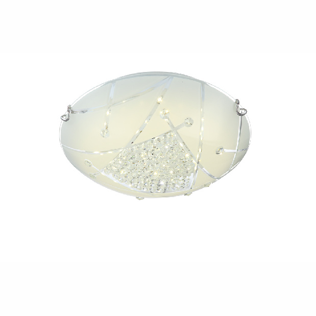 Stropné/nástenné svietidlo LED Sabbia 40417-18 (s kryštálmi) (nikel + satinovaná)