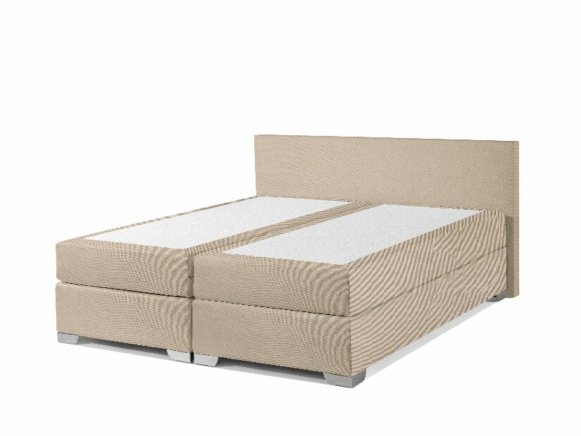 Manželská posteľ Boxspring 160 cm PREMIER (s matracmi) (béžová)