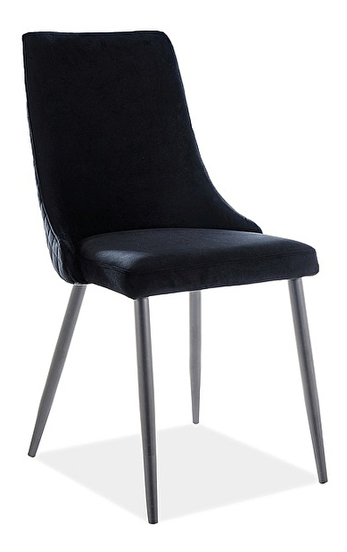 Jedálenská stolička Polly (čierna + čierna)