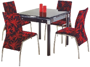 Jedálenský stôl Kendal čierna (pre 4 osoby)