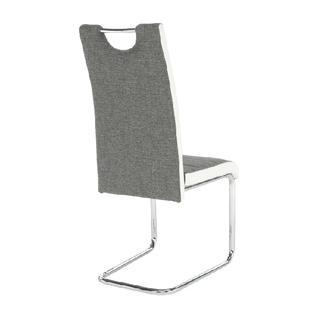 Jedálenská stolička Ive (tmavosivá + biela)
