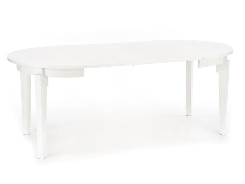 Rozkladací jedálenský stôl 100-200 cm Saras (biela) (pre 6 8 osôb)
