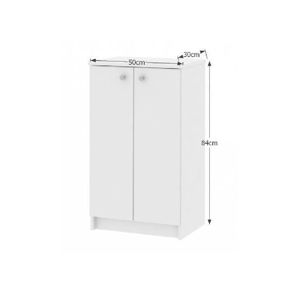 Kúpeľňová skrinka Tarika Si06 2D biela *výpredaj
