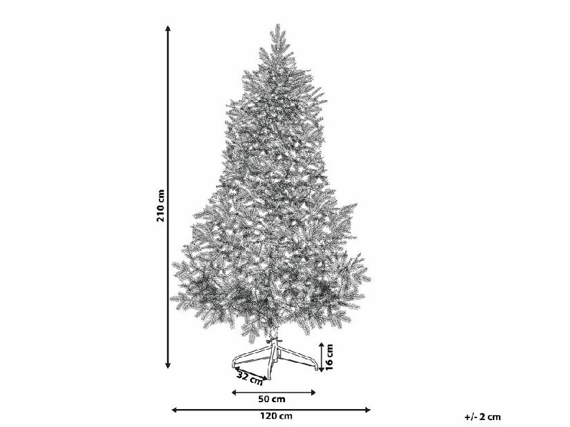 Vianočný stromček 210 cm Truett (zelená) 