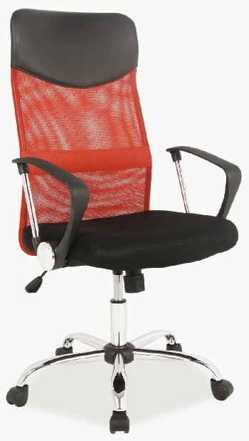 Kancelárska stolička Arrivata (červené + čierna)