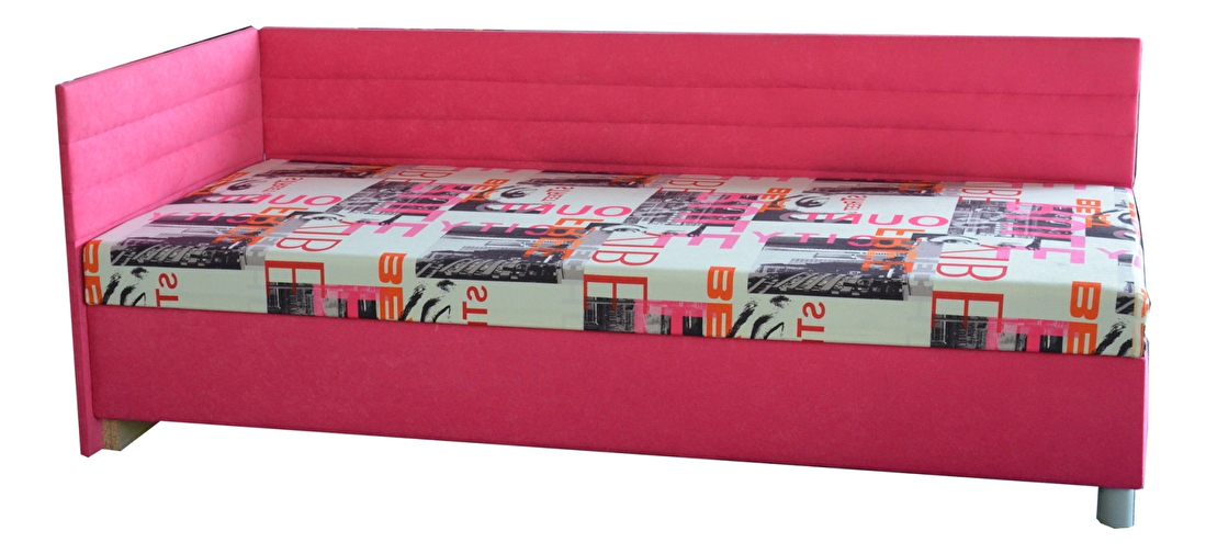 Jednolôžková posteľ (váľanda) 90 cm Emil 2 (s pružinovým matracom) (L)